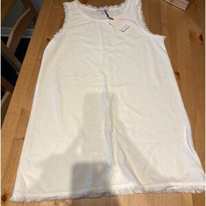 white beachy shift dress